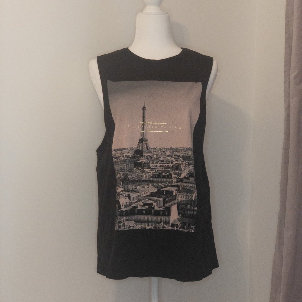 Black Paris Graphic Tee